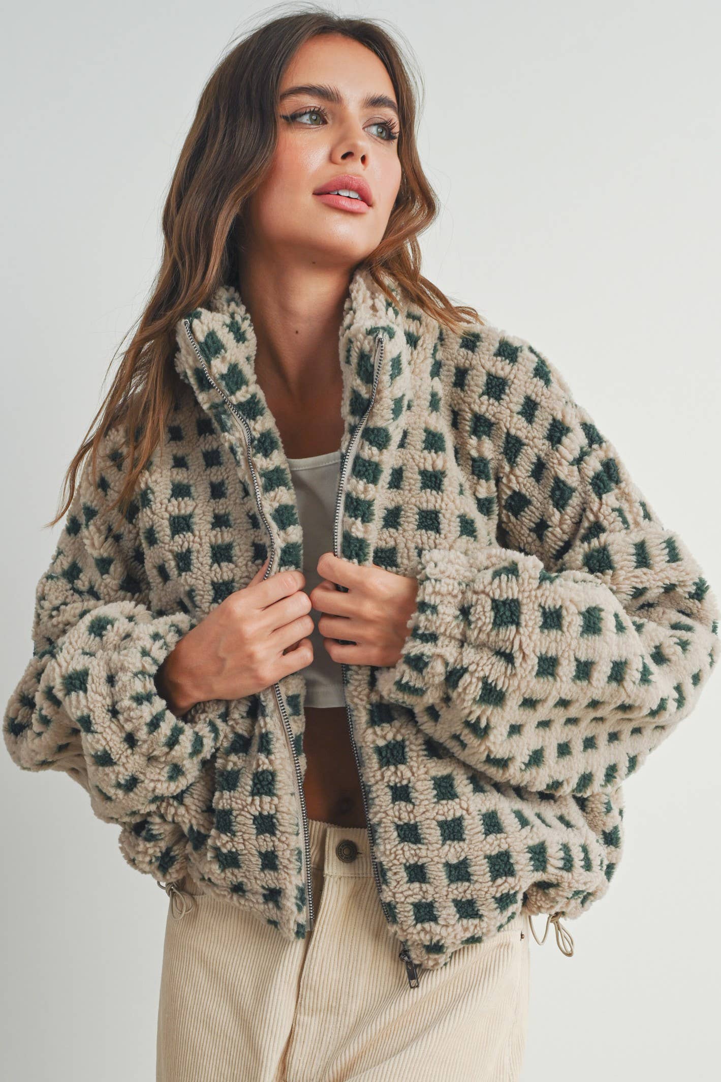 BUTTERMELON - Fuzzy Sherpa Jacket - BMJ7254 | Parlor 318 Salon and