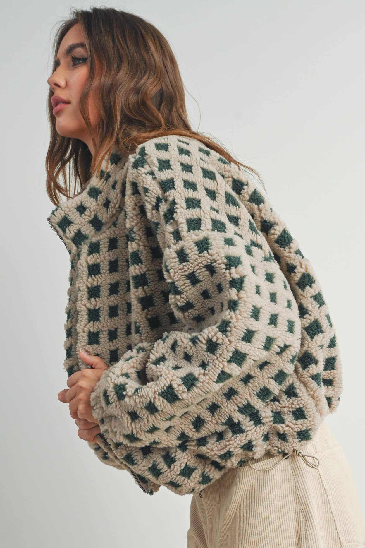 BUTTERMELON - Fuzzy Sherpa Jacket - BMJ7254 | Parlor 318 Salon and